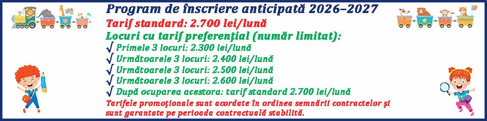 Oferta inscriere anticipata Cresa Irina